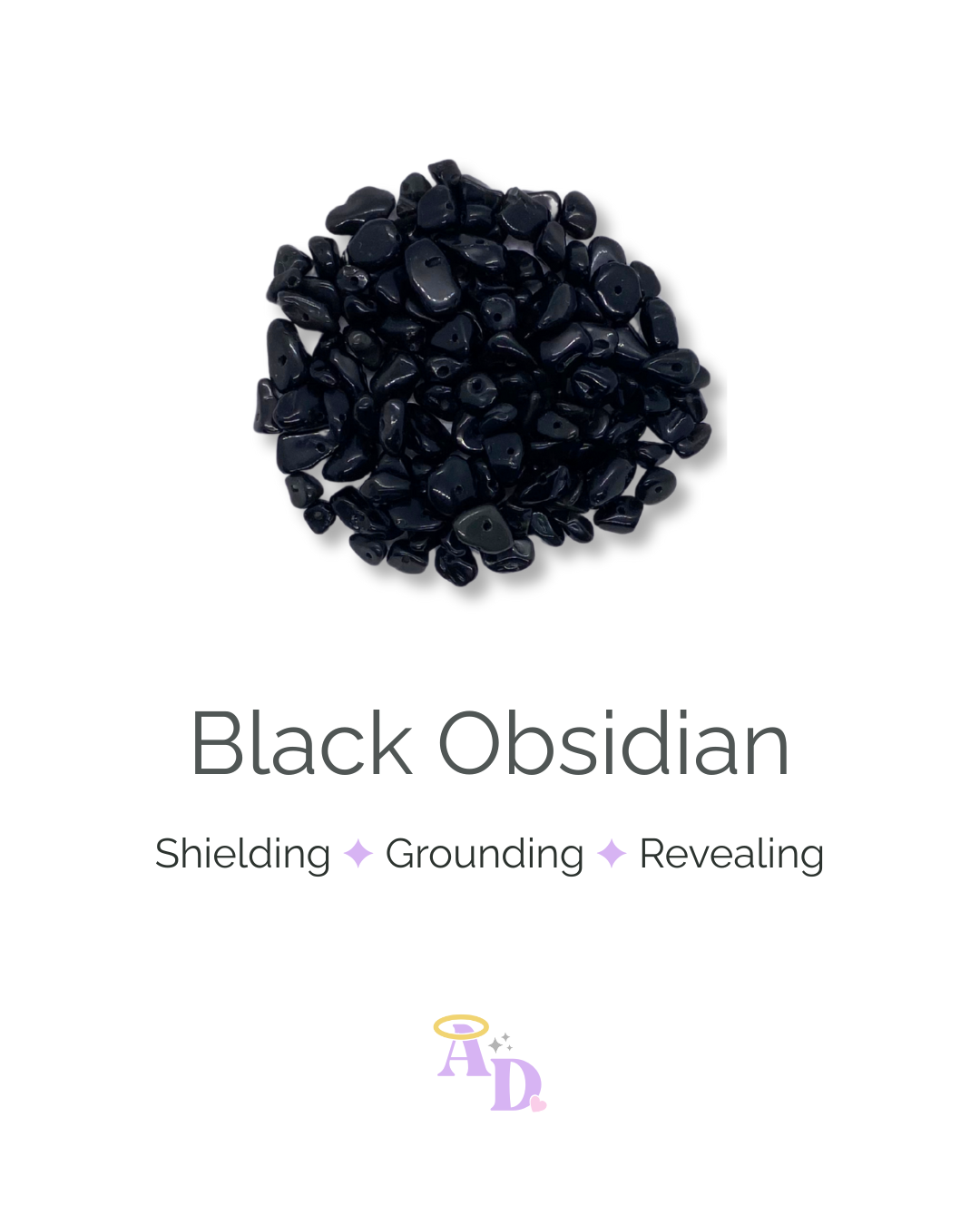 Black Obsidian Huggies